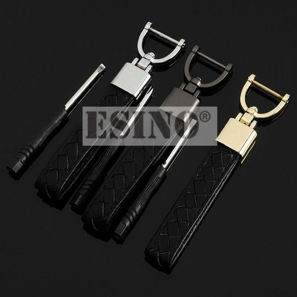

keychains fashion universal design car accessory 3d metal zinc alloy lambskin leather key chain ring, Silver