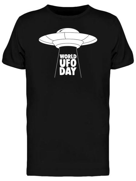 

ufo world day men's tee -image by shutterstock, White;black