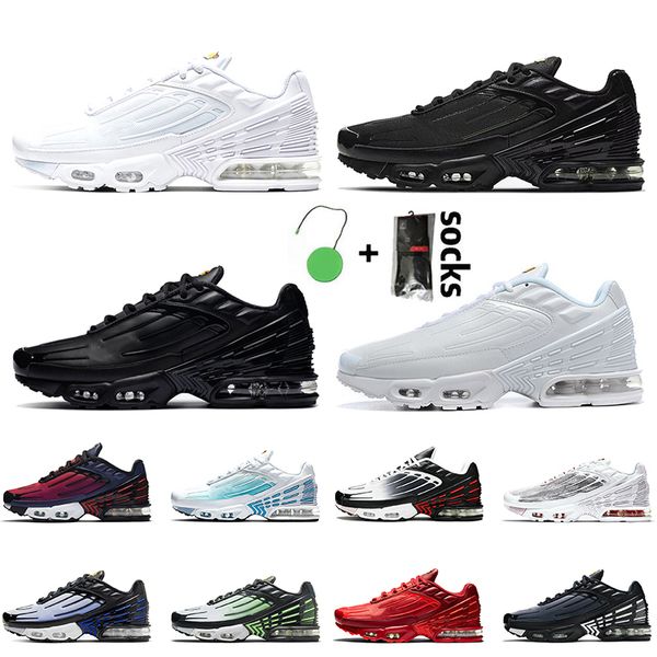 

men womens tn 3 running shoes tuned mens sneakers trainers mesh triple white black leather laser blue ghost green and aqua, White;red