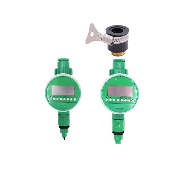 

watering equipments battery-operated hose timer with 1/4" 3/8" quick connector for microtubing garden tools controllers/timers