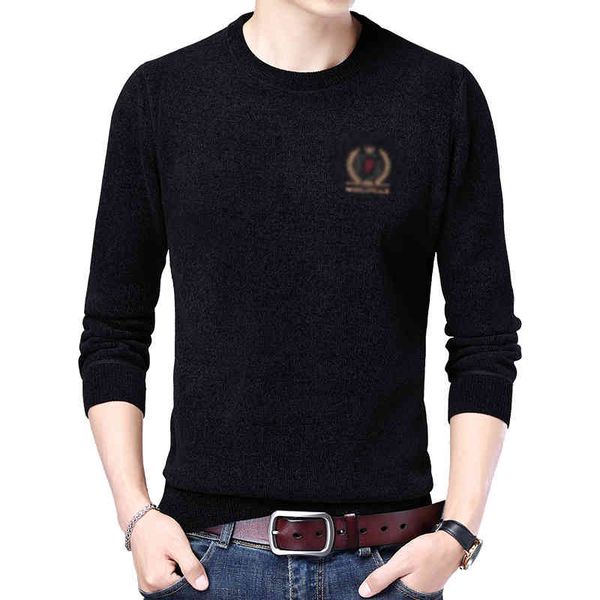 

winter men thicken fce pullover sweaters black dark gray purple green thermal round collar knitted male knitwear, White;black