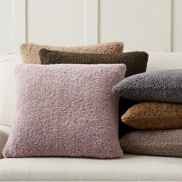 

cushion/decorative pillow plush cover cozy faux fur cushion for sofa living room car 45*45 decorative pillows nordic home decor pillowcase