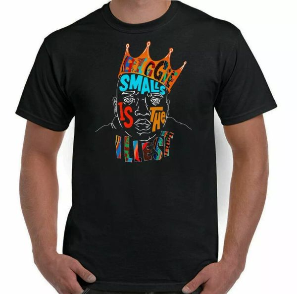 

Biggie smalls t-shirt is the illest men notorious big hip hop rap music, White;black
