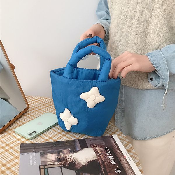

soft cotton women purse handbags lovely student girls bucket bags fashion flower ladies small shopping bag mini casual tote l003
