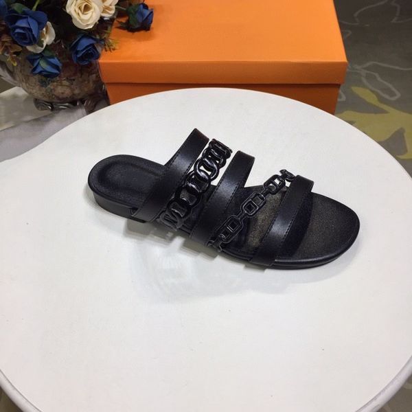 

2021 designers women fashion sandals high heels slippers rubber slide sandal platform slipper chunky heel height shoes summer embossed flip, Black
