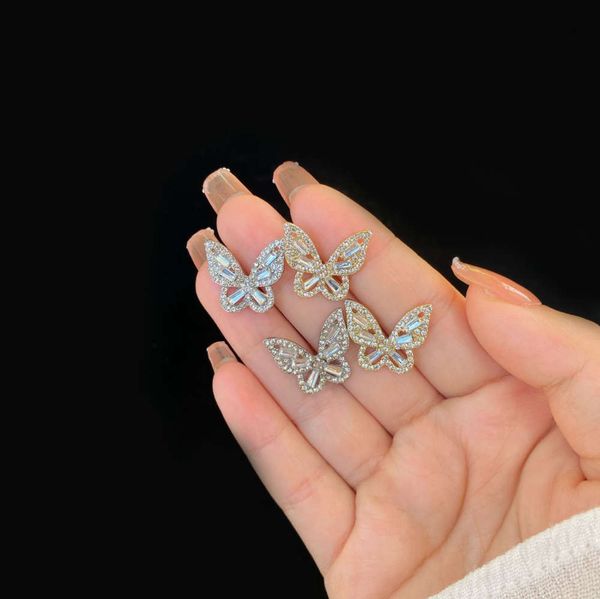 

sweet out zircon butterfly temperament earrings nvsen simple fairy