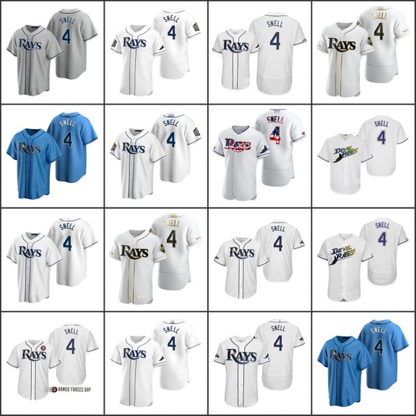 

tampa bay rays men 4 blake snell women youthjerseys, Black;red