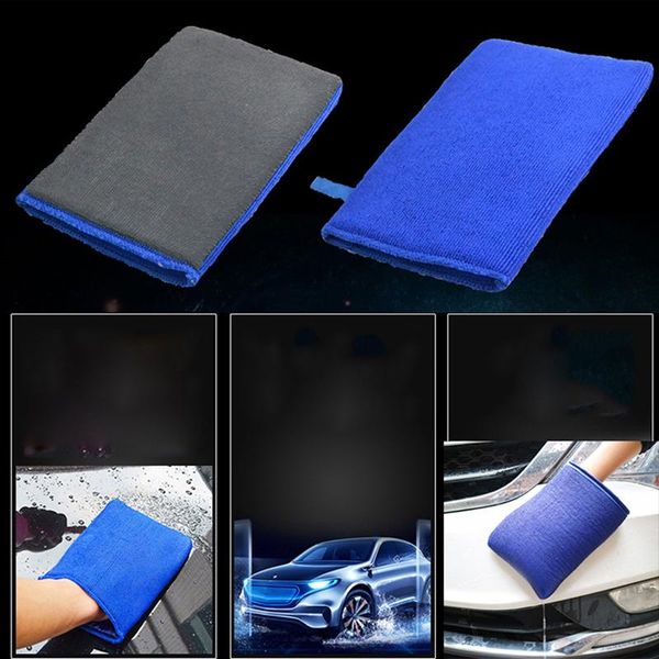 

clean nanoscale grinding mud washing gloves microfiber no scratch miwash decontamination cloth for car polishing sponge