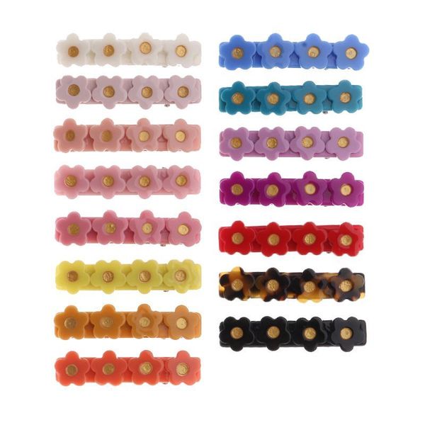 Bebek Rhinestone Çiçek Tokalar Çiçek Timsah Klip Saç Klipler Moda Kız Çocuk Hairgrips Çocuk Saç Aksesuarları