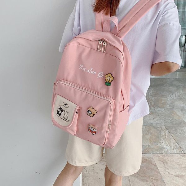 

backpack school bag 2021 female college student junior high small fresh girl