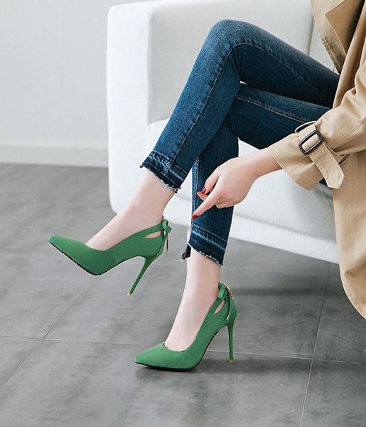 

dress shoes women high heels brand pumps pointed toe buckle strap butterfly summer party wedding plus size 43de, Black