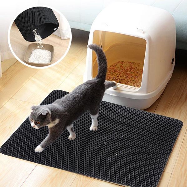 

cat beds & furniture litter mat waterproof honeycomb sifting pad eva double layers trapper mats clean sanitary sleeping