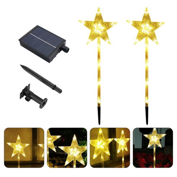 

solar lamps 1 set decorative outdoor lawn garden hollowed yard lights