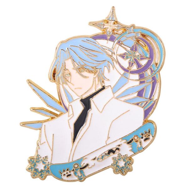 

pins, brooches sk8 the infinity badge anime figure langa lapel pins brooch jewelry, Gray