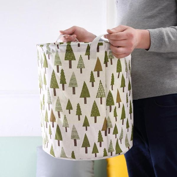 

laundry bags 2021 super large basket with drawstring barrel folding bucket round hamper toys clothes dirty big anti-dust sto s4i9