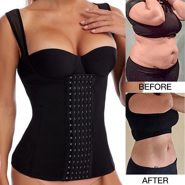 

women's shapers yagimi hook full body shaper slim colombian reductive girdles waist trainer corset shapewear bodysuit slimming underwea, Black;white