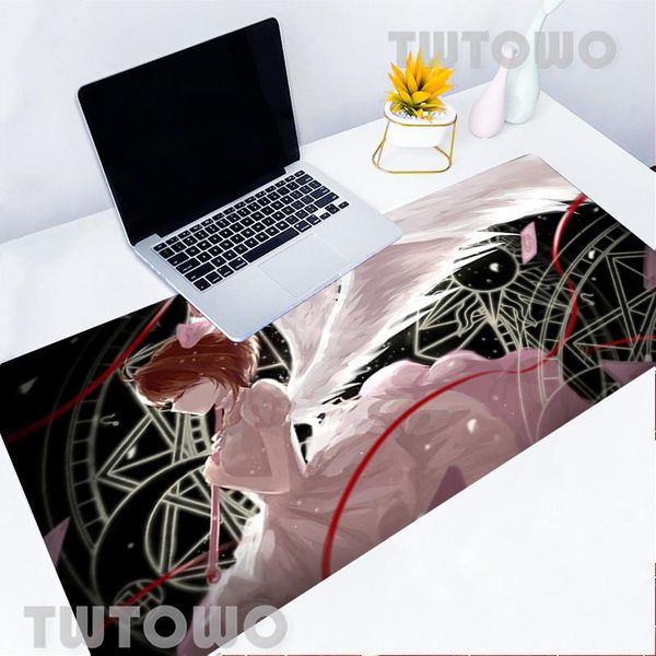 

mouse pads & wrist rests pad cardcaptor sakura large lappc gamer keyboard mousepad edge rubber table mat anime desk