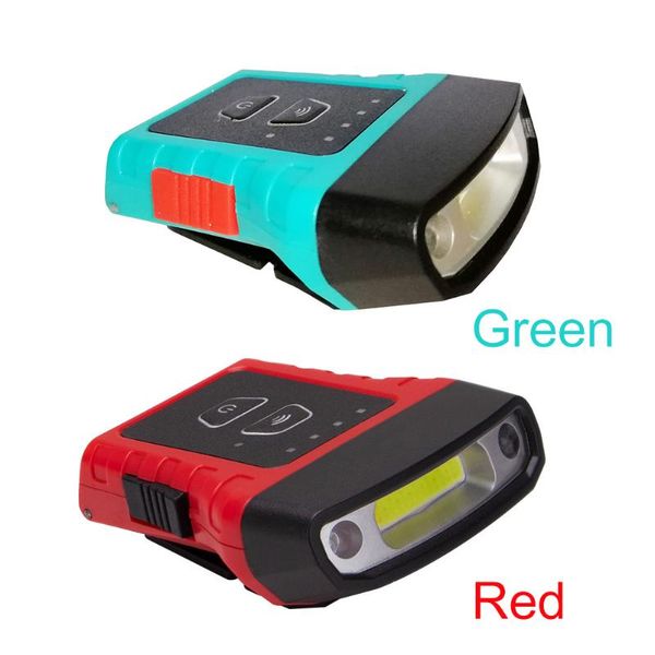 

bike lights cob led clip on cap light usb rechargeable hat motion sensor headlamp