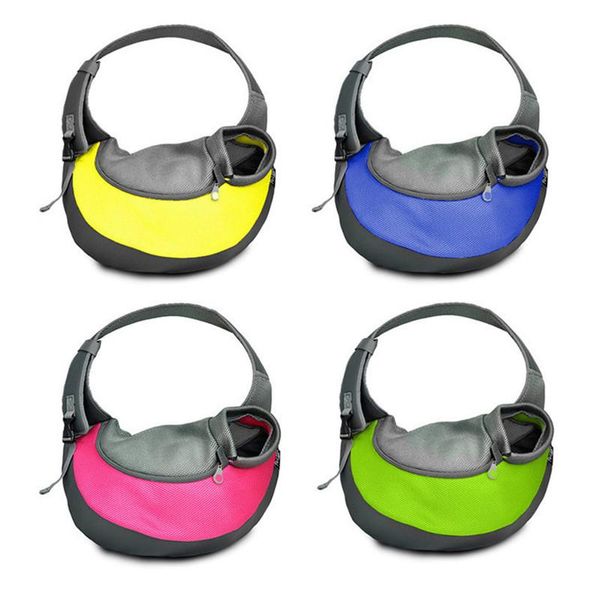

breathable pet puppy carrier outdoor travel handbag pouchs mesh oxford sling comfort tote shoulder bag dog car seat covers