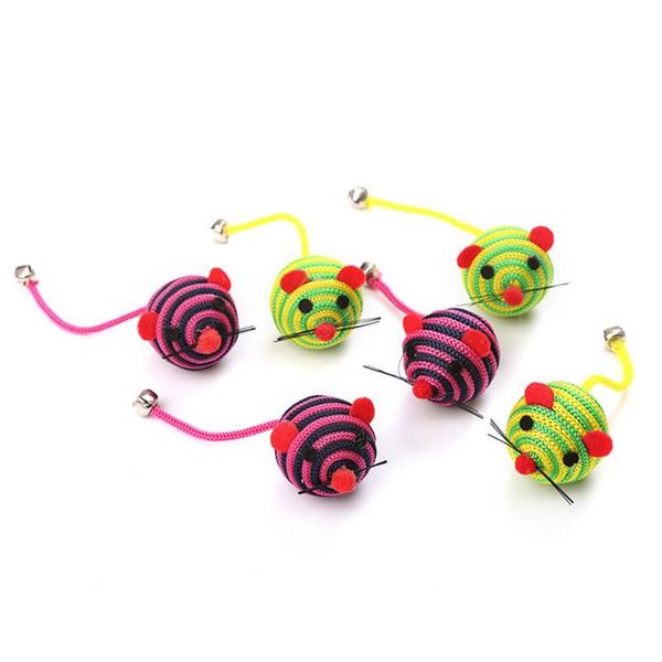 

cat toys pet coil rope mouse 4cm ball toy