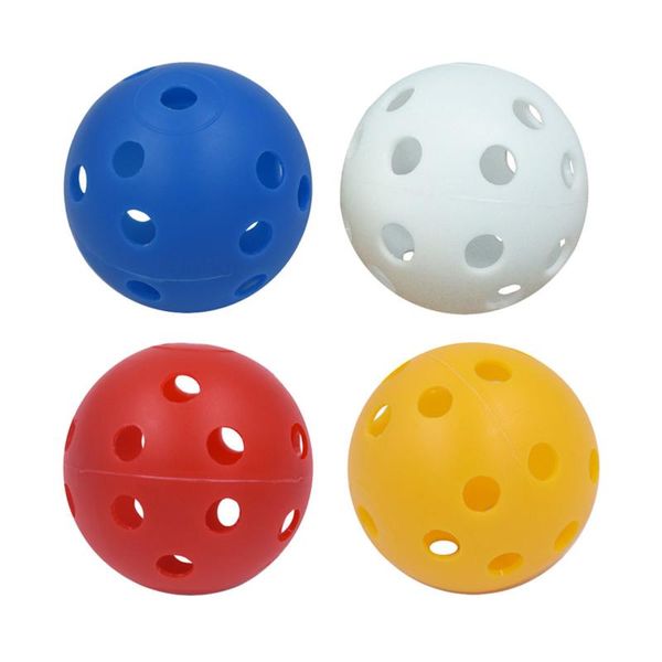 

golf balls 12pcs perforated play hollow practice training sports (mixed colors)
