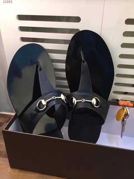 

selling genuine slippers flats designer slippers men classic casual shoes sneakers size 38-45 good price p55a, Black