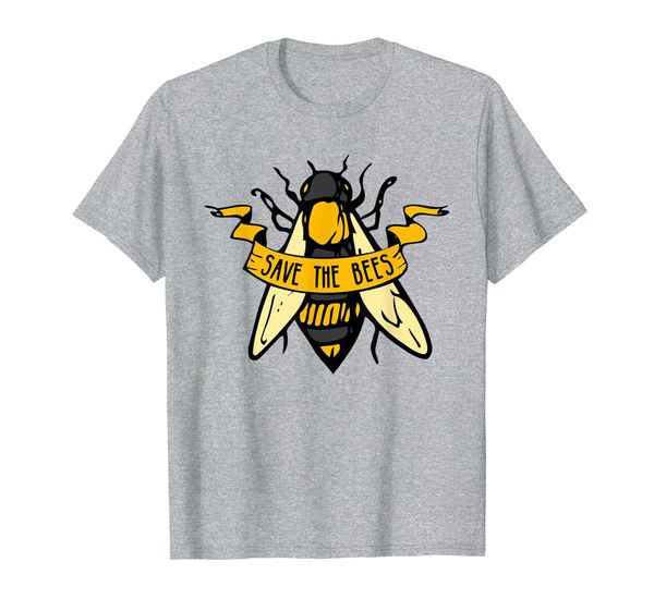 

global warming fight climate change save the bees t-shirt, White;black