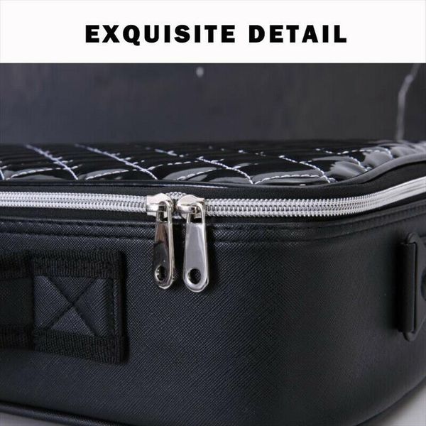 

professional beauty box make up cosmetic bag rose vanity case nail jewelry