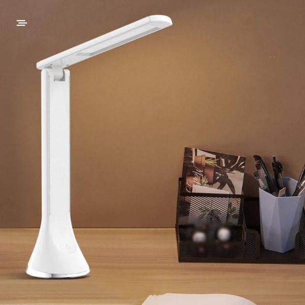 

table lamps led desk lamp three-speed touch dimming foldable reading student study eye protection light night bedroom