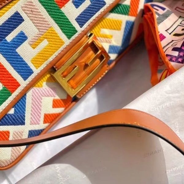 

linen women's canvas pink embroidery f letter french stick portable one shoulder messenger bag silk scarf
