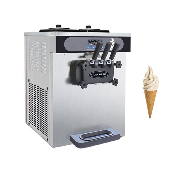

ice cream making machine commercial soft with lcd display deske makers vending