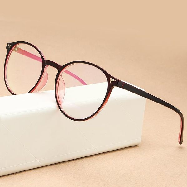 

fashion sunglasses frames kottdo retro plastic round computer glasses frame women vintage myopia female eye men eyewear, Black
