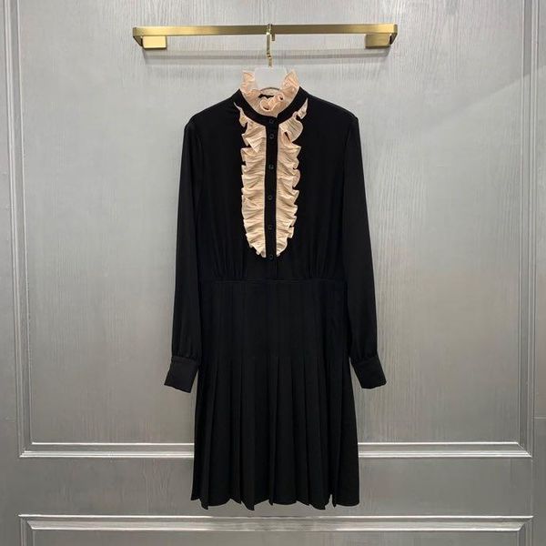 

casual dresses tk11729 fashion women 2021 spring dress luxury european design party style, Black;gray