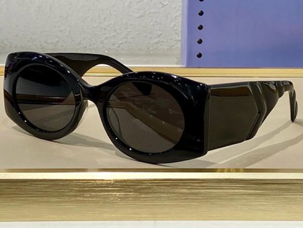 

0810 fashion sunglasses with uv protection for men and women vintage oval frame popular come with case classic sunglasses, White;black