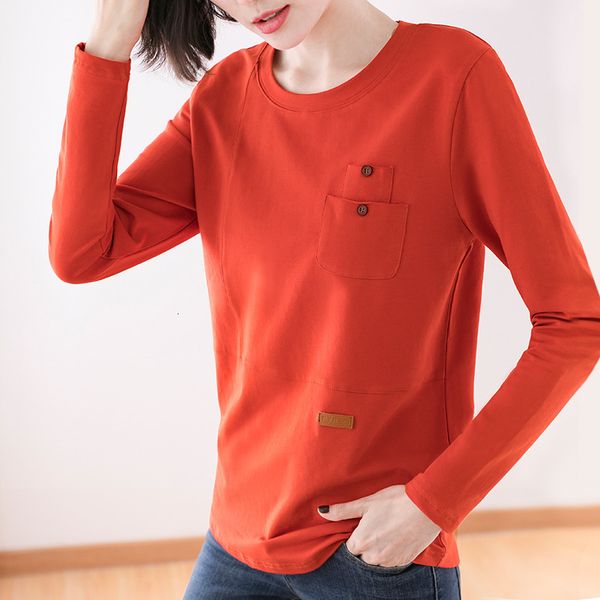 

women's t-shirt shirts long sleeve fake, spring shirt female cotton plus size b4sw, White
