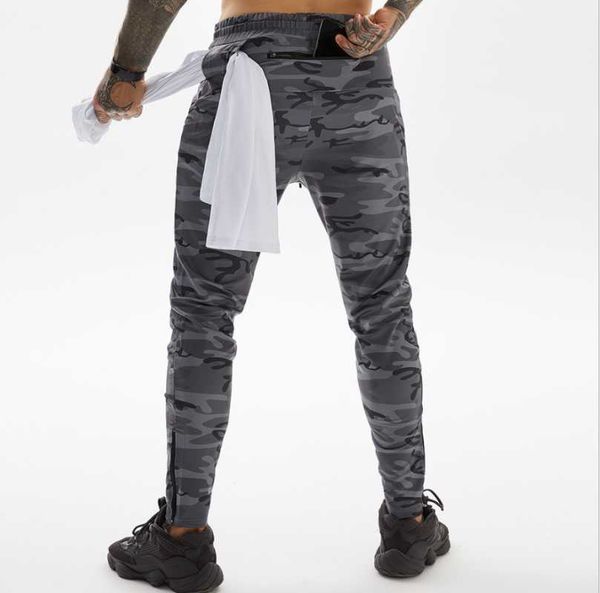 

camo sport pants men fitness joggers running workout training sportwear trousers male gym cargo sweatpants, Black;blue
