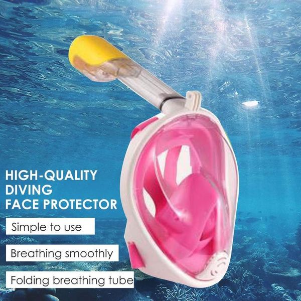 

diving masks full face snorkeling anti-fog protector set for kids bath toys rubber duck baby water toy