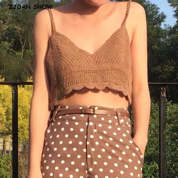

women's tanks & camis bohemian hollow out flower crocheted holiday summer short tank women retro slim crop tees wkou bwzx, White