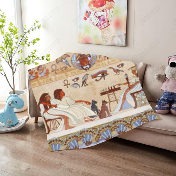 

blankets ancient egyptian culture throw blanket sherpa fluffy for beds ethnic style home living bedding picnic