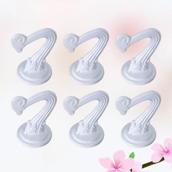 

hooks & rails 10 sets zinc alloy metal ceiling hook for hanging plants (white)