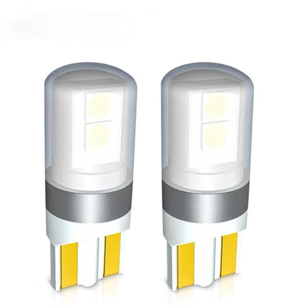 

emergency lights 2x t10 w5w led canbus car side interior super bright bulb 3030 chips 12v 24v auto white 6000k parking marker dome lamps