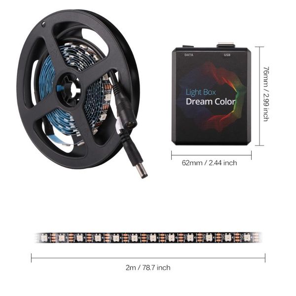 

strips power led strip tape ribbon rgb light 1m 2m 3m 4m 5m for tv background decor backlight