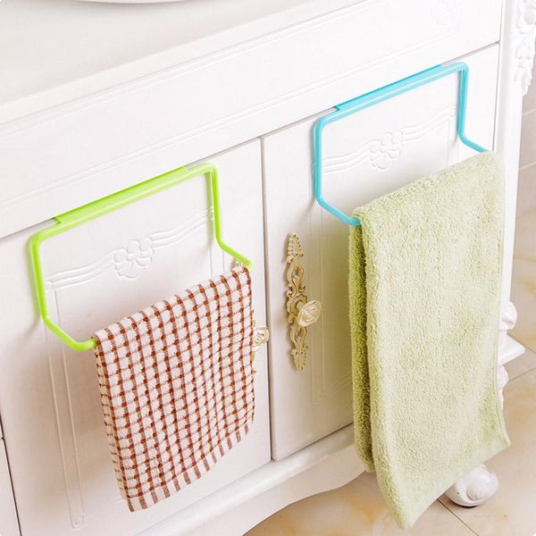 

towel racks 1pcs plastic hanging holder kitchen accessories rack cupboard cabinet door back home storage tools
