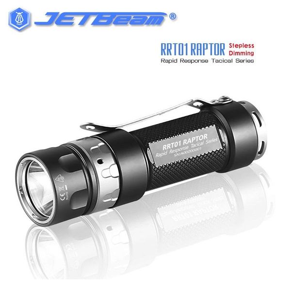 

flashlights torches 2021 jetbeam rrt01 raptor tactical cree xp-l /nichia 219c 950 lm mini led by 18650 battery for self-defens
