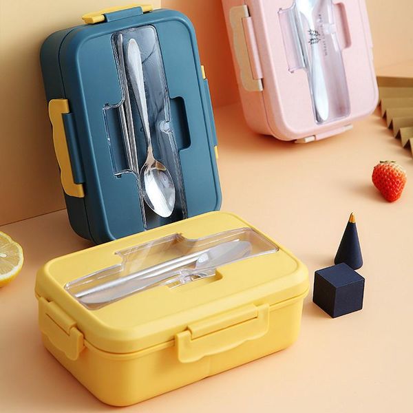 

dinnerware sets microwave lunch box with compartments portable bento boxes japanese style leakproof container for kids tableware