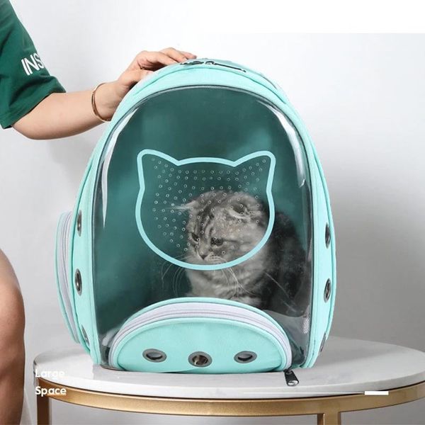 

cat carriers,crates & houses carrier bag cage transport backpack travel portable breathable dog transparent pet space supplies