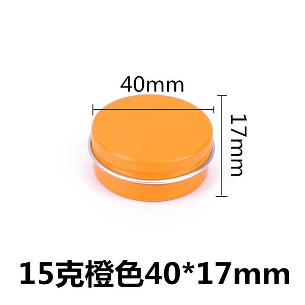 

storage bottles & jars 15ml 15g cosmetic lip lipstick packing containers orange metal pot solid perfume candles aluminum mask