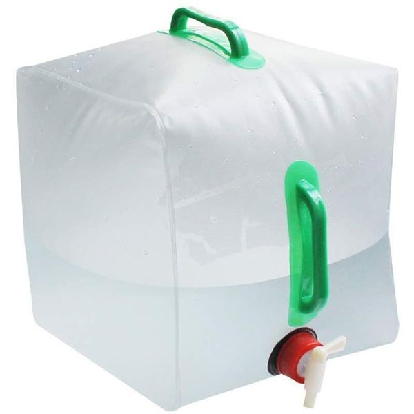 

buckets 5 gallon / 20l portable water strap bag, collapsible container, emergency pvc outdoor storage for camping