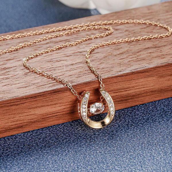

pendant necklaces romantic beating heart series stainless steel clavicle chain necklace for women elegant wedding jewelry female, Silver