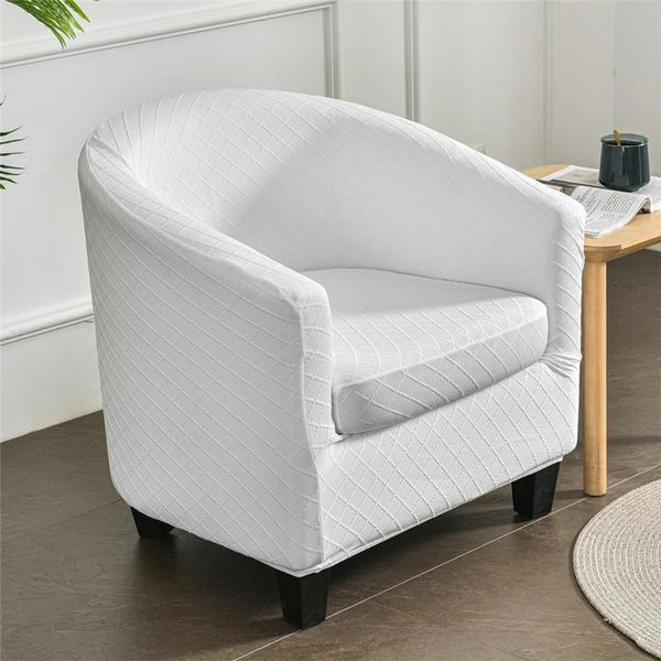 

chair covers semicircle elastic armchair cover plain jacquard single sofa with seat cushion stretch all-inclusive protector